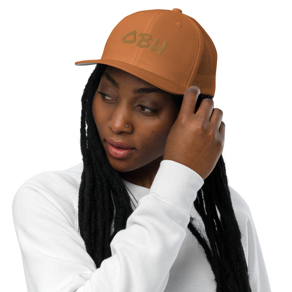 OBH Gold Logo Closed-back Trucker Cap