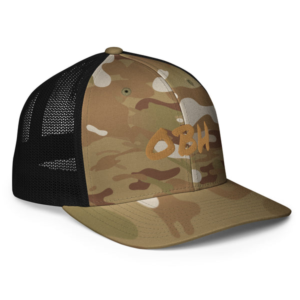 OBH Gold Logo Closed-back Trucker Cap