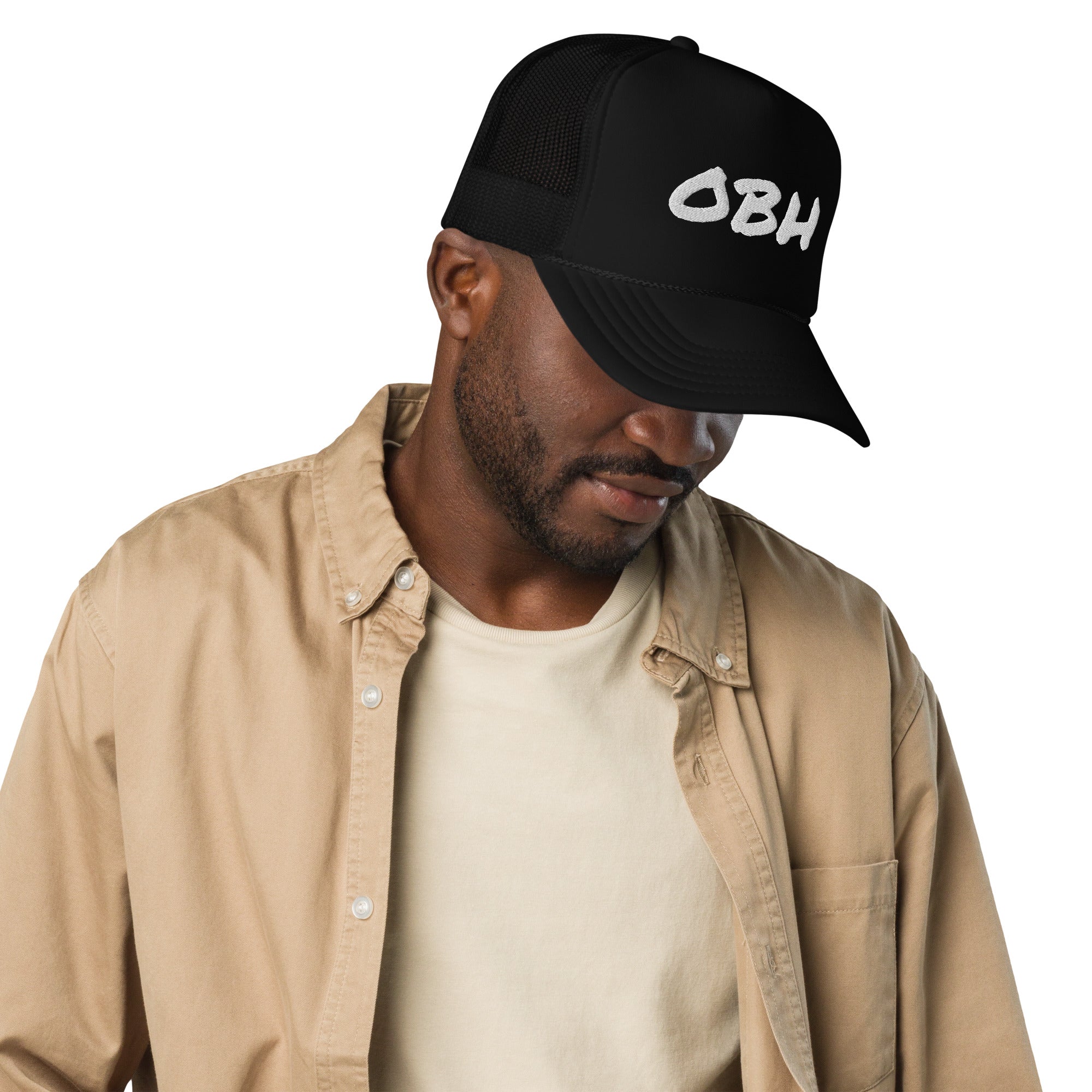 OBH White Logo Trucker Hat
