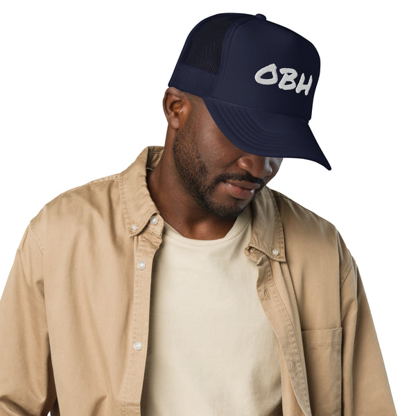 OBH White Logo Trucker Hat