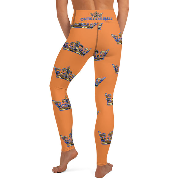 Orange OBH Crown Leggings