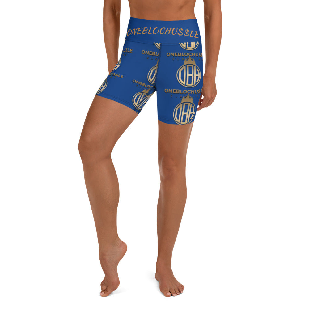 OBH Yoga Shorts Blue