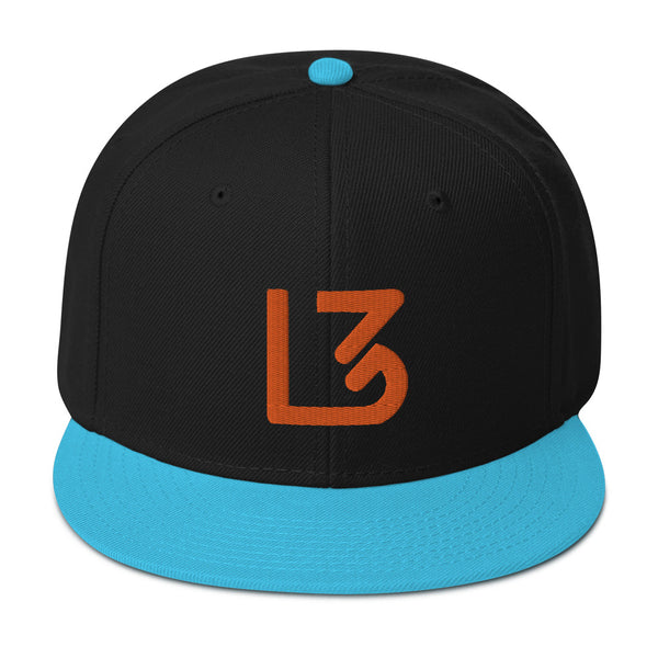 L3 Orange Logo Snapback Caps