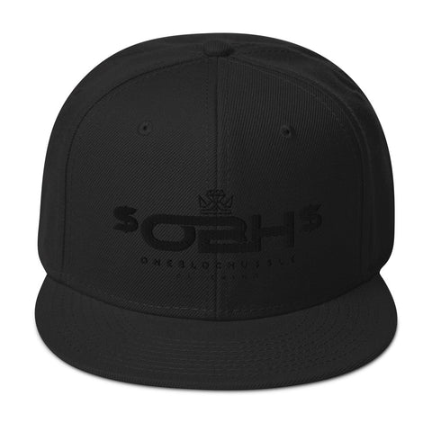 OBH Black Logo Snapback Cap