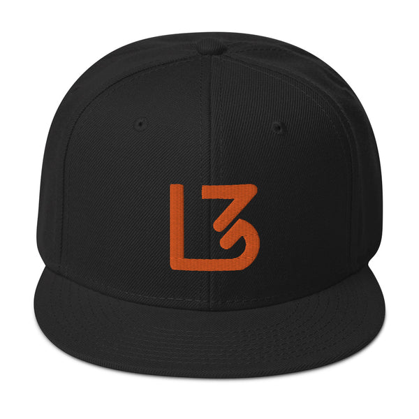 L3 Orange Logo Snapback Caps