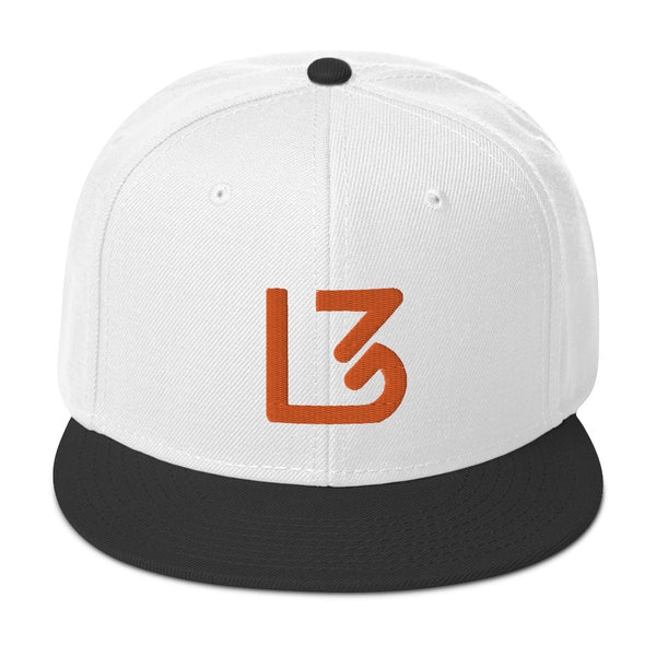 L3 Orange Logo Snapback Caps