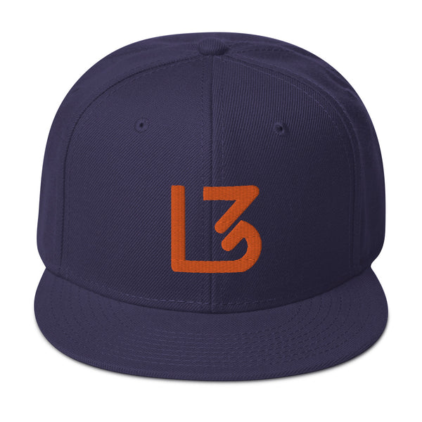 L3 Orange Logo Snapback Caps