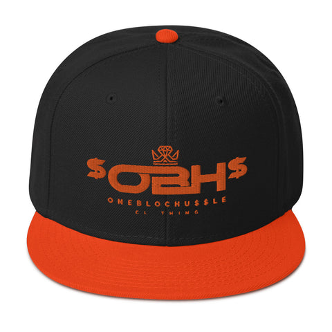 OBH Orange Logo Snapback Cap