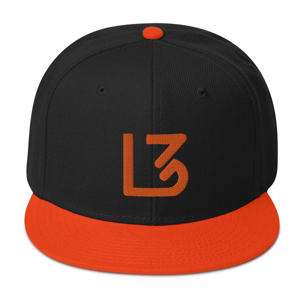 L3 Orange Logo Snapback Caps