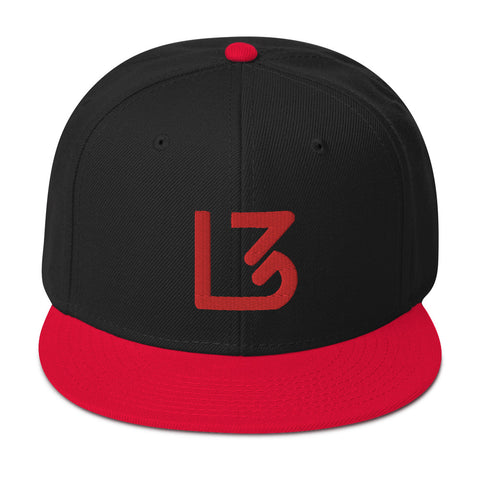 L3 Red Logo Snapback Caps
