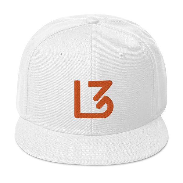 L3 Orange Logo Snapback Caps